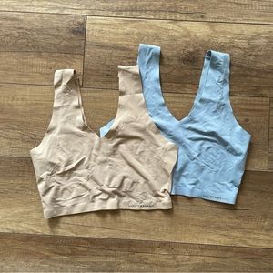 NWOT Lucky Brand Seamless lace bralettes set of 2